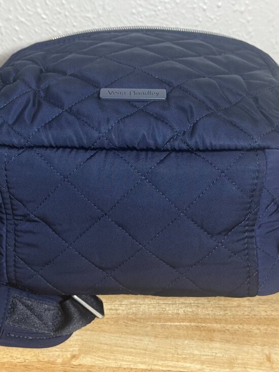 Vera Bradley Small Backpack in Performance Twill Navy Blue NWT main image 10